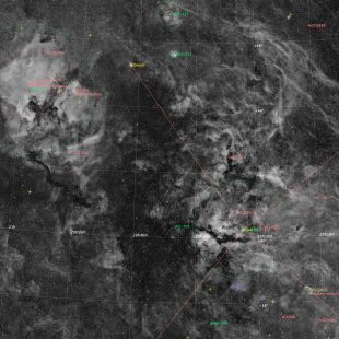 CygnusRegion_2017-07-30_HaE_9x12x300sec_v2anno (Cygnus Region – Wide-Field Mosaic)